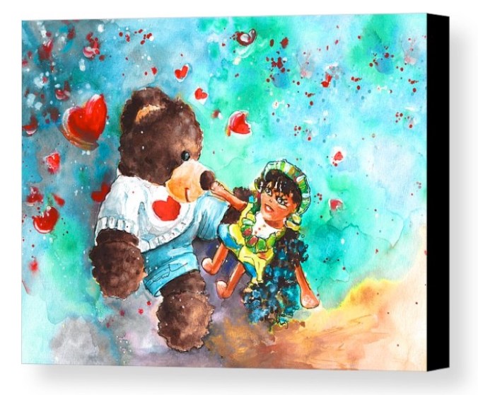 Go Teddy Canvas Print