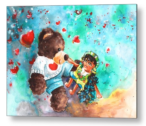 Go Teddy Metal Print